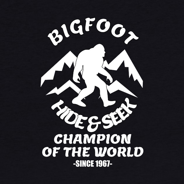 Bigfoot Hide and Seek Champion of the World by ChrisWilson